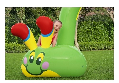 H2OGO! Arco rociador de agua exterior inflable oruga verde Jumbo 11 x 6 pies - Imagen 4 de 13