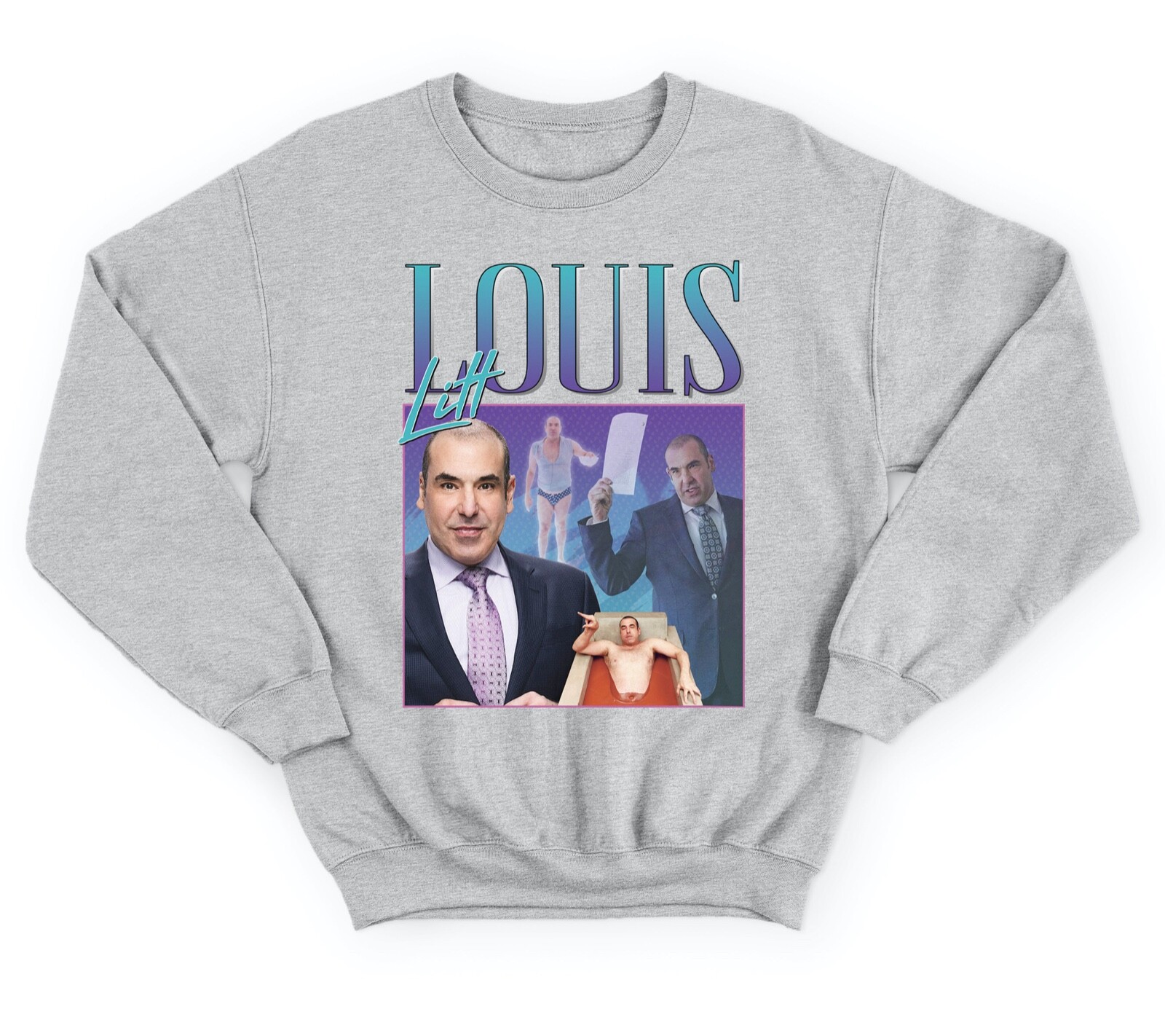 Louis Litt Homage Jumper Sweatshirt Funny Suits TV show Icon Legend  90's Fandom