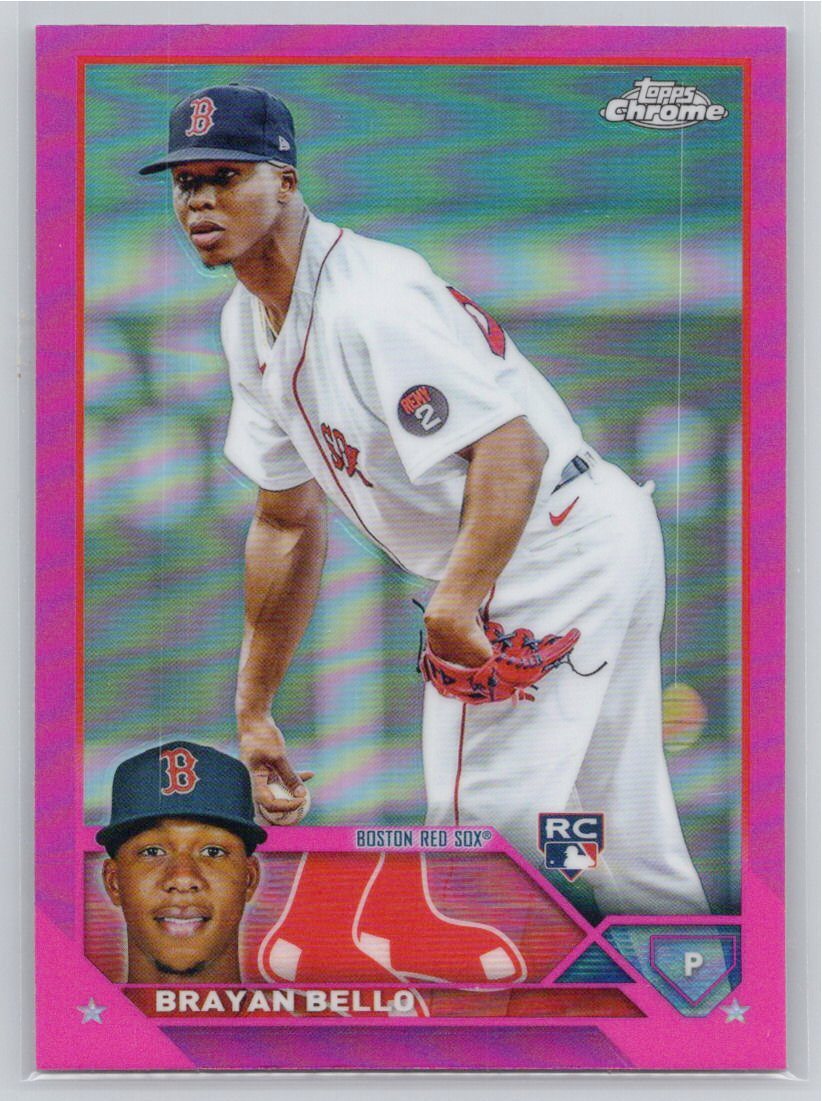 2023 Topps Chrome #57 Brayan Bello Pink Refractor Boston Red Sox RC Baseball