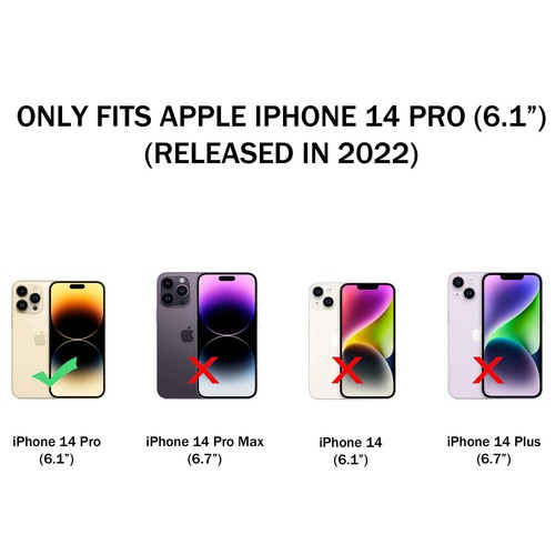 for iPhone 14 Pro / iPhone 14 Pro Max Lightweight Thin TPU Case Cover+Prytool - Picture 2 of 8