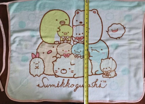 San-X Sumikko Gurashi Blue & Pink Cute Animals Soft Fleece Blanket A Japan Baby - Picture 7 of 10