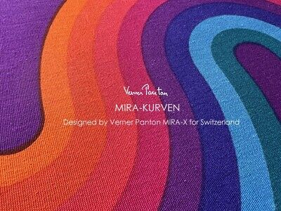Vintage Verner Panton Mira X KURVEN 21in Multi Wall Art Vintage Verner Panton Mira X KURVEN 21in Multi Wall Art