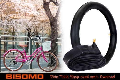 Bicycle Tube 26 x 1.75 - 2.125 Inch 47/57-559 Car Valve 40mm Moulded Heated - Picture 1 of 4