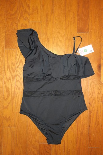 L ZIN ❤️ MONOKINI ❤️ ONE-PIECE PADS BIKINI STRETCH CONTROL SWIM SUIT BLACK SEXY - 第 2/9 張圖片