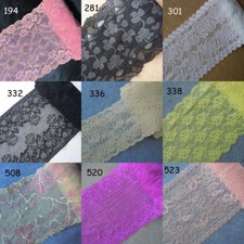 9 Colors Stretch Lace Pink, Black, White, Baby Yellow, Yellow, Hot Pink zh33