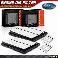 2x Engine Air Filter for Nissan Rogue 2014-2020 Rogue Sport 17-22 Qashqai 17-22