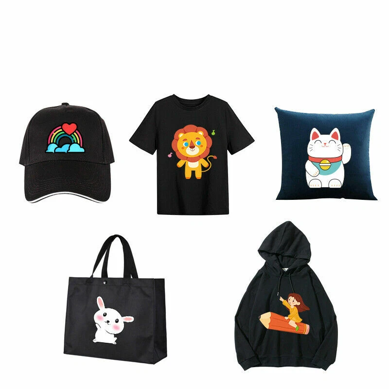 20sheets Black/Dark Cotton t-Shirt Inkjet Heat Transfer Paper Iron-on Paper A4 - image 3 of 4