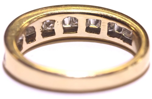 Kallati 14k yellow gold .94ct Natural princess diamond wedding band ring 3.6g 6 - Picture 4 of 17
