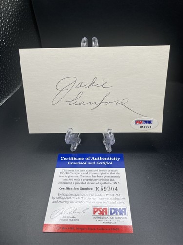 Jackie Cranford Signed Autographed Boxing Index Card-PSA/DNA Cert Lot13407