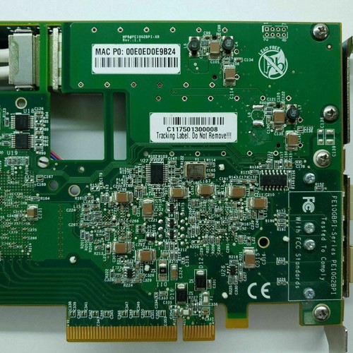 Servidor de derivación Ethernet Silicom PE10G2BPI-SR-SD de doble puerto de fibra (SR) 10 Gigabit - Imagen 9 de 12