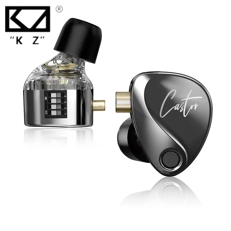 KZ Castor HiFi Earphone 2 Dynamic High end Tunable Balanced Armature Earphones