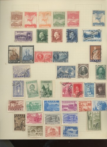 GREECE stamp album pages 152 stamps mh and used cv 170.93 (mb33 - Picture 2 of 4