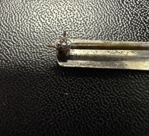 Antique Sterling Silver Art Deco Niagara Falls Bar Brooch - Picture 5 of 5