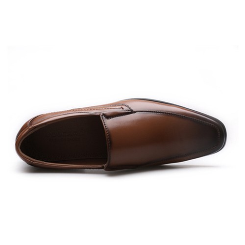 Men Flats Oxfords Shoes Formal Square Toe Classic Business Dress Slip On Plus Sz - Picture 14 of 28