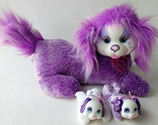 Puppy Surprise 2017 Purple Glitter Chloe with 2 Puppies