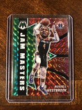 2020-21 panini mosaic RUSSELL WESTBROOK jam masters green mosaic insert
