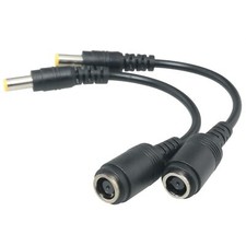 2PCS Adapter Cable 7.4x5.0mm Female to 5.5x2.5mm Male for Laptop Power