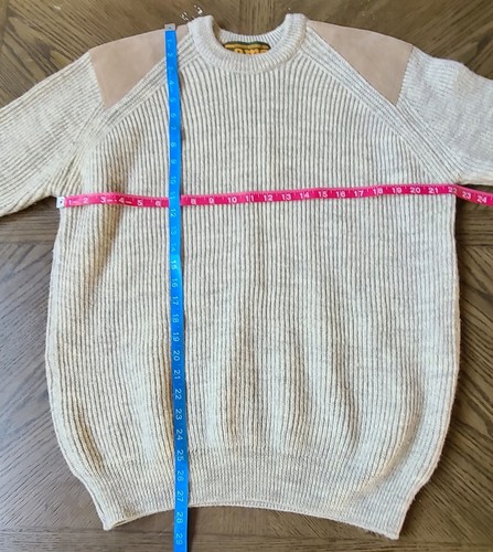 Game Technical Apparel Great Britain Beige Pullover Commando Sweater Men's L - Picture 4 of 10