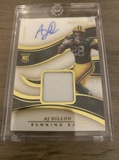 2020 Panini Immaculate Rookie Jersey Autograph #122 AJ Dillon /99