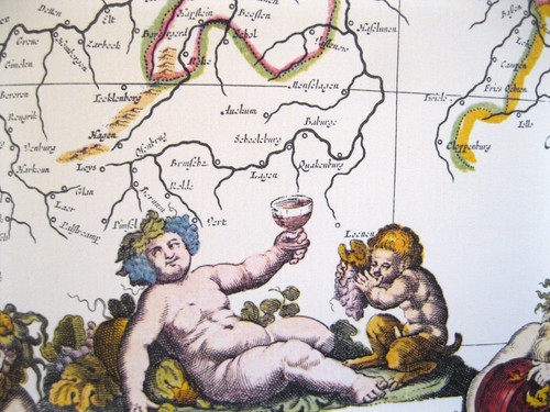 1663 Rhine River MAP Reproduction Europe Germany RHENVS Fluviorum Blaeu - Picture 4 of 8