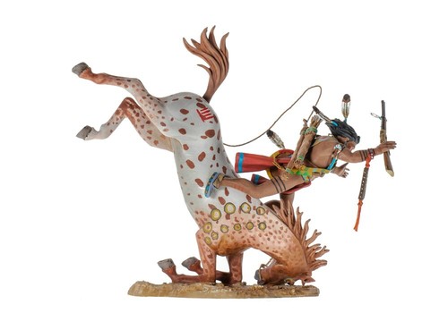 Andrea Miniatures 54 mm metal kit S4-F05 |Sioux Warrior Falling Down| Best Price - Imagen 2 de 6