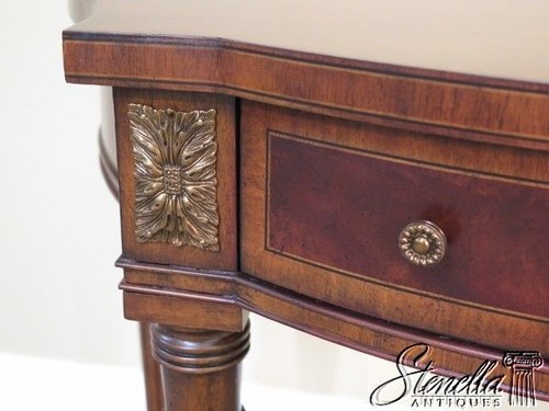 L57922EC: MAITLAND SMITH Inlaid Mahogany One Drawer Console Table #8108-34 ~ NEW - Picture 6 of 12