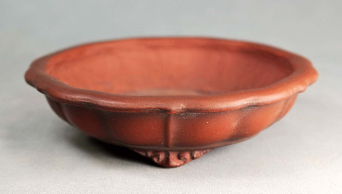 Tokoname Flower-shape Bonsai Pot by Bigei, #bigei46 : 112