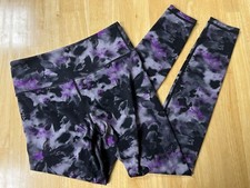Zyia Active Soft N Snug Leggings Watercolor Purple Size 4