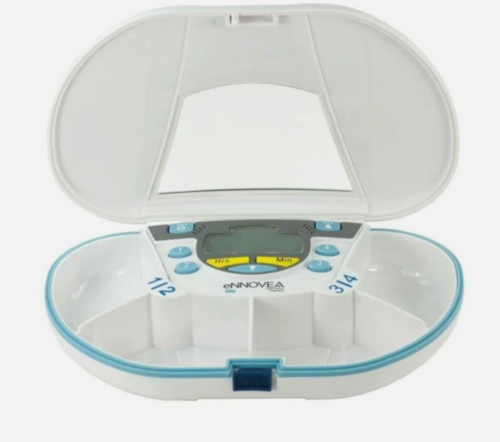 VitaCarry Funda Pastilla Avanzada 4 Compartimentos 4 Alarma Temporizador Vibratorio (2PACK) - Imagen 3 de 9