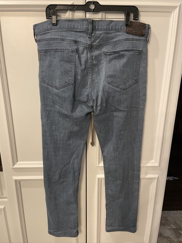 Paige Mens Jeans Lennox Slim Fit Blue Stretchy Denim Zip Fly Size 34 - Picture 5 of 9