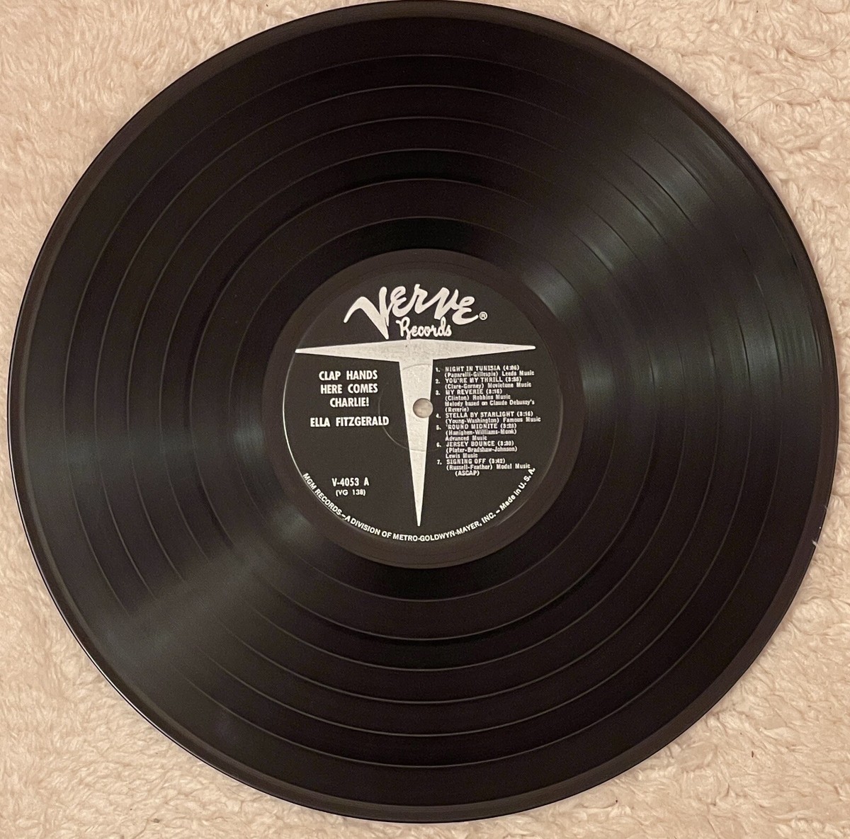 ワールドワイドLP Ella Fitzgerald Clap Hands, Here Comes