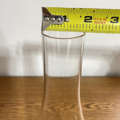 Clear Glass Slim line Chimney For Oil Lamp 10” High 3” Base Fitter And 1.75”Top - Picture 4 of 5