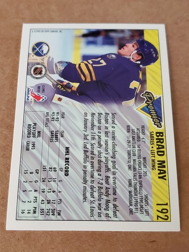 1993-94 TOPPS PREMIER HOCKEY CARDS YOU PICK 50% OFF 2 OR MORE free shipping - Picture 359 of 461