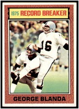 1976 Topps #1 George Blanda A