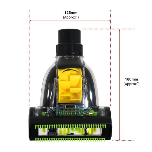 UNIVERSAL Vacuum Mini Turbo Brush Hoover Tool Upholstery Curtains Head 32mm 35mm - Picture 7 of 9