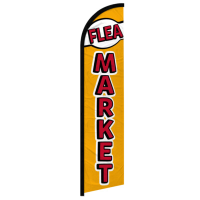 Flea Market Full Curve Windless Swooper Flag Antiques Thrift