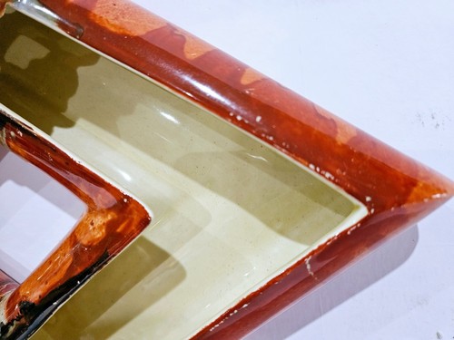 Clarice Cliff My Garden Delecia large diamond shape flower trough 37 cm C1934 - Picture 9 of 15
