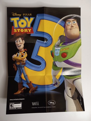 Toy Story 3 (Nintendo Wii, 2010) Complete with Manual and Poster - Picture 4 of 4