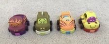 MyBToy Car Vehicle Interactive Pull Back Toy Figure Game Kids Collectible 4 Lot