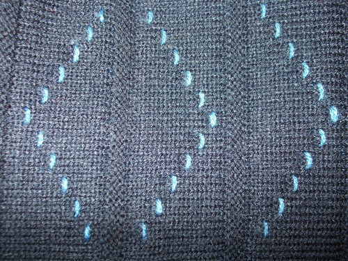 VTG Herren Pullover Gr. XL 52/54 V-Kragen dunkelblau/hellblau Old School Vintage - Bild 8 von 12