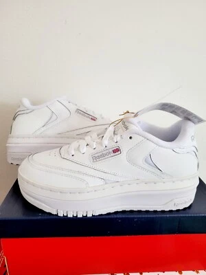 Reebok Women's Classic Club C Extra Trainers Platform High RRP £110