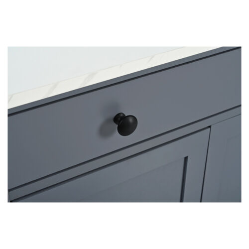 Kitchen Pantry, Coffee Bar Cabinet with Drawer, 2 Door Shelves, Set of 2, Gray - Picture 19 of 20