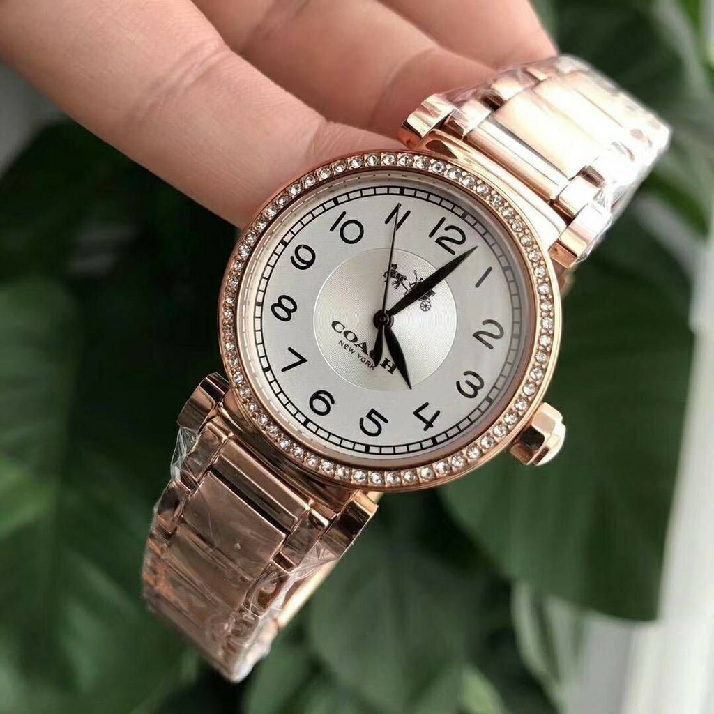 NEW Coach 14502398 White Dial Rose Gold Stainless Steel Women's