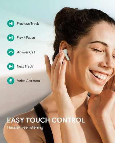AUKEY True Auricolari Wireless, Bluetooth 5 con cancellazione immersiva del rumore - Foto 24 di 31