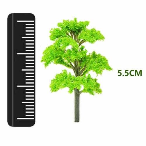 50Pcs 55mm HO Scale Model Trees Train Railroad Wargame Park Landscape Scenery US - Picture 2 of 13