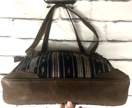Work Medium Sized Multicolor Southwestern Aztec Messenger Bag - Picture 5 of 11