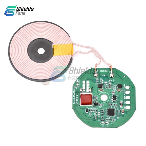 12V 1.5A Wireless Charger Module Fast Charging Board PCB Circuit Board Coil DIY - Photo 10 sur 13