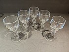 SET OF 5 BOHEMIA CRYSTAL CLAUDIA CORDIAL GLASSES  4 1/4" TALL — photo 2