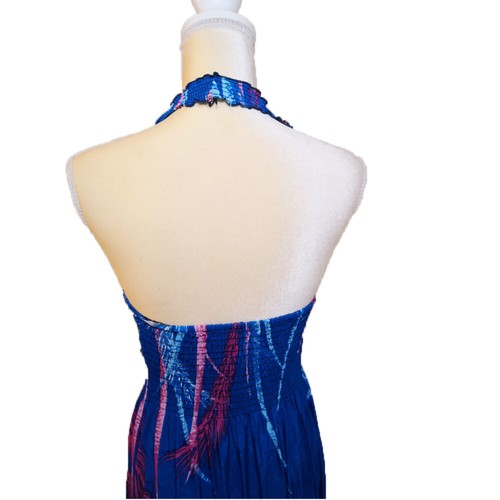 New V Neck Long Maxi Summer Beach Hawaiian Boho Evening Party Sundress Dress - Picture 16 of 19