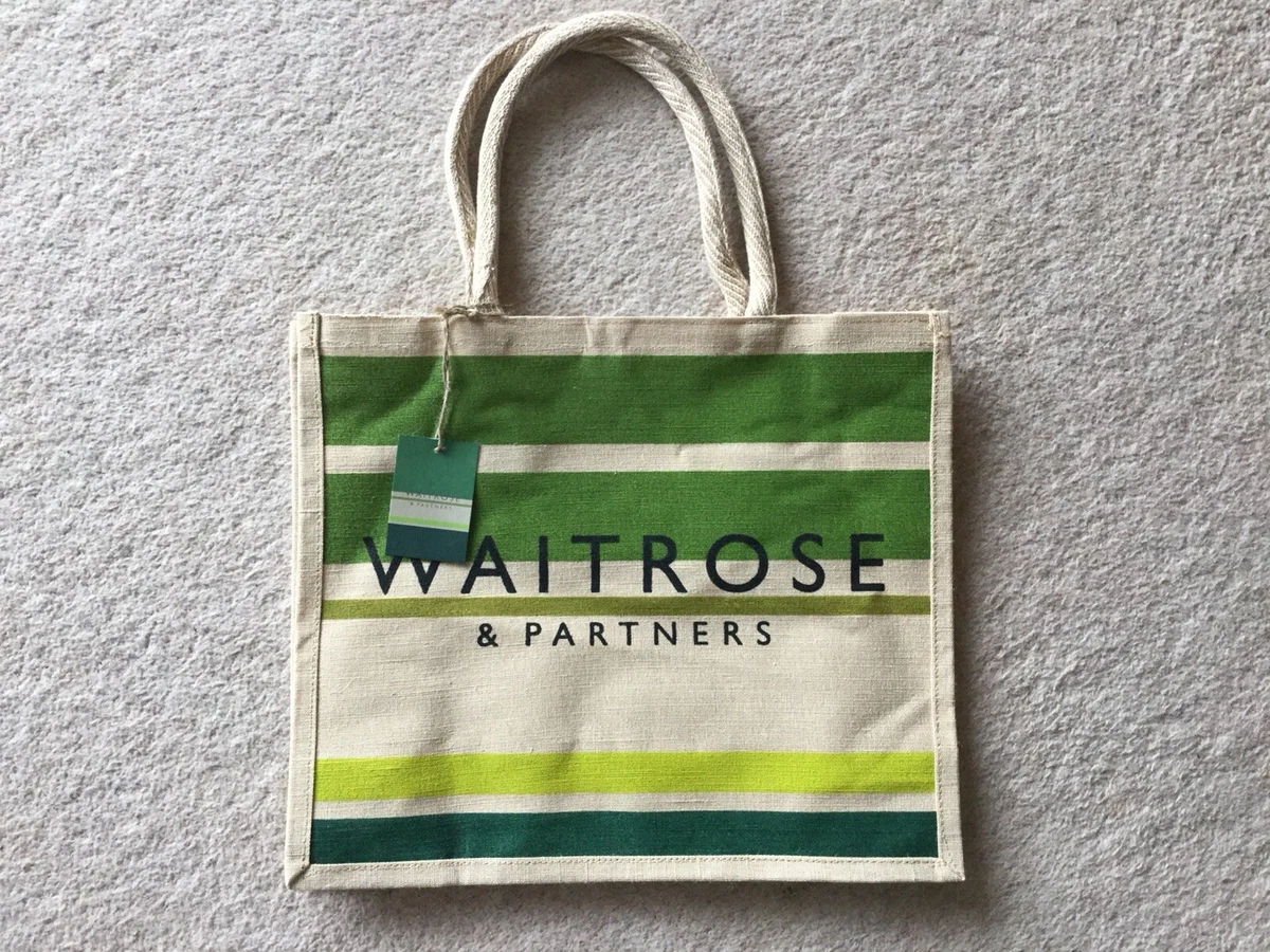 Waitrose hessian shop shopping bags